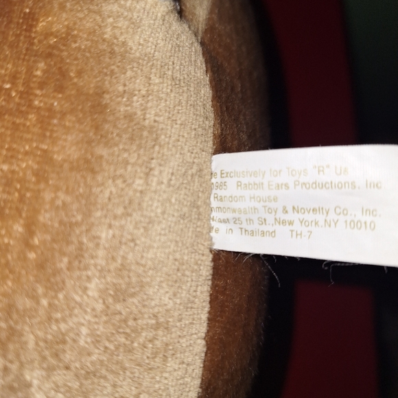 Toys R Us Rabbit Ears Velveteen Plush Christmas Vintage 1980's Boy & Girl 14" - Picture 8 of 16